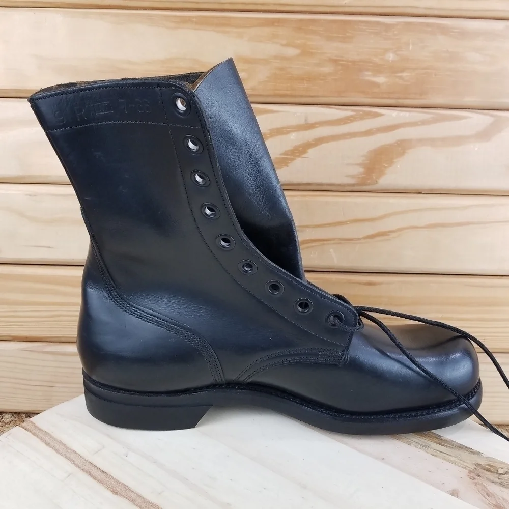 VTG Cumberland Shoe Corp 1966 US Army 9 REG Combat Military Boots GOODYEAR Soles